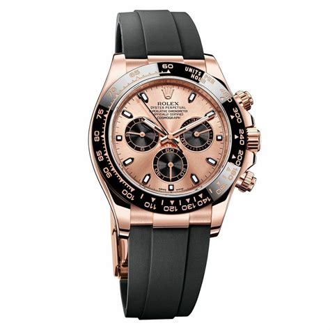 rolex daytona with rubber strap.